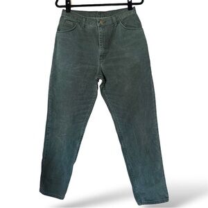 Y2K Vintage Wrangler Women’s High Rise Straight Leg Mom Jeans Deep Green Size 8